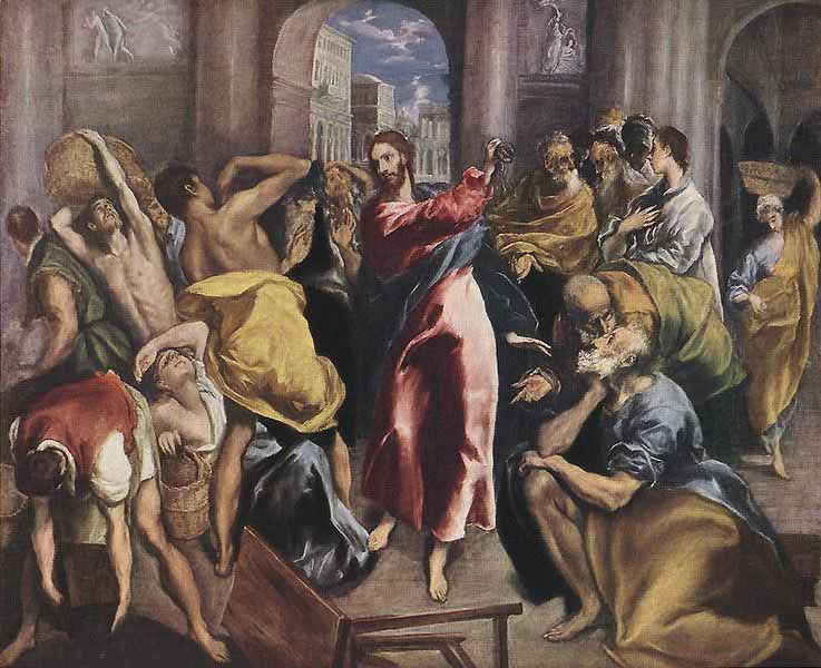 Christ Driving the Money Changers from the Temple